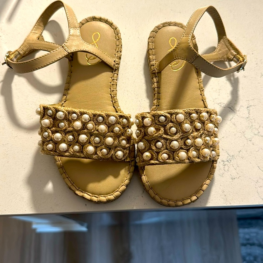 Girls Sam Edelman pearl sandals